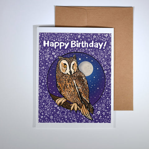 Card on white background