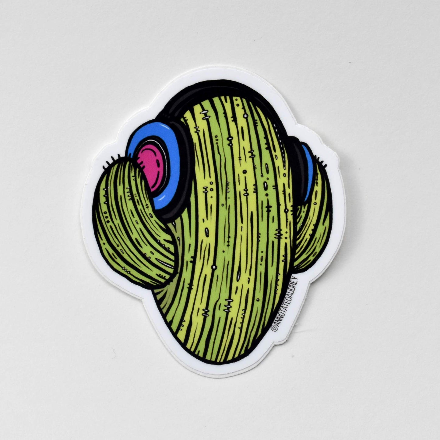 Sticker on white background
