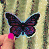 Holographic Sticker - Pink Butterfly (Online Exclusive)