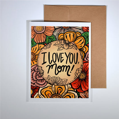 Card on white background