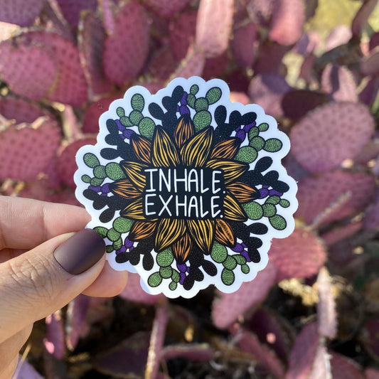 Sticker - Inhale. Exhale.