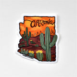 Sticker on white background