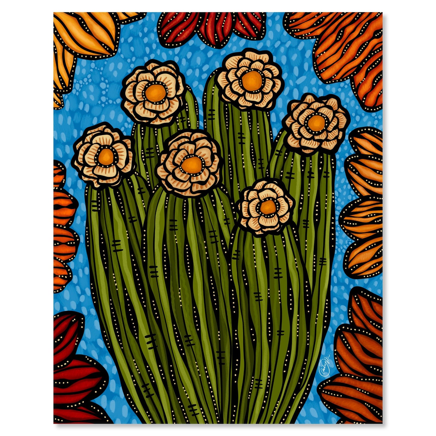 Art print on white with shadow