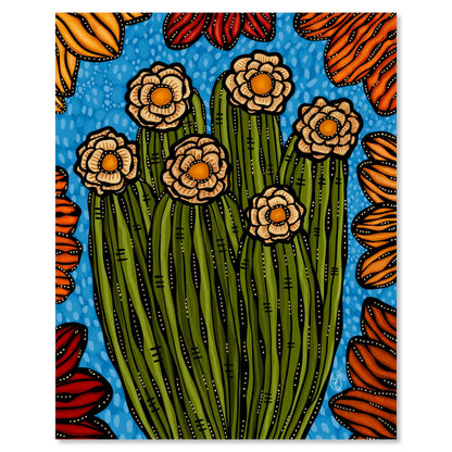 Art print on white with shadow