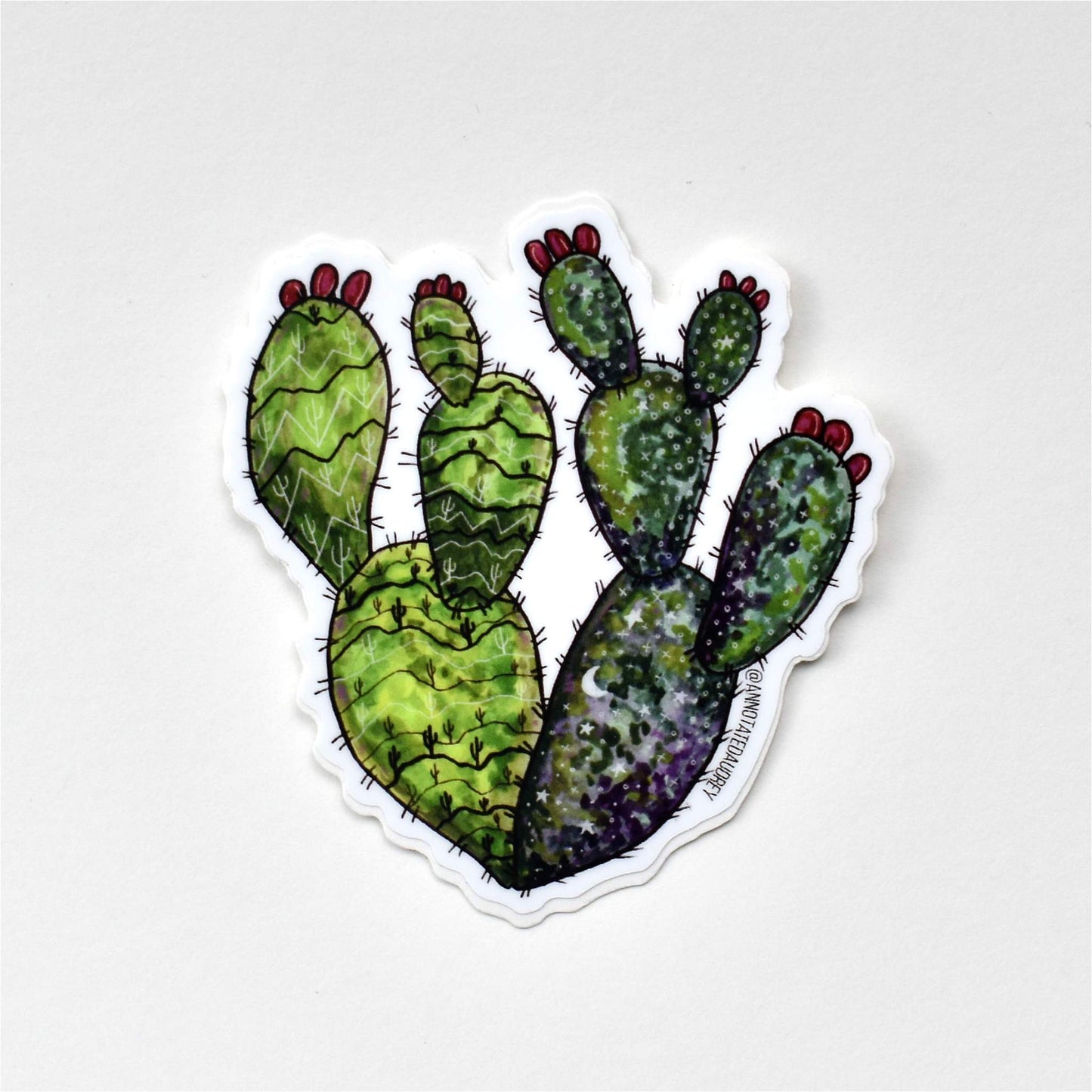 Sticker on white background