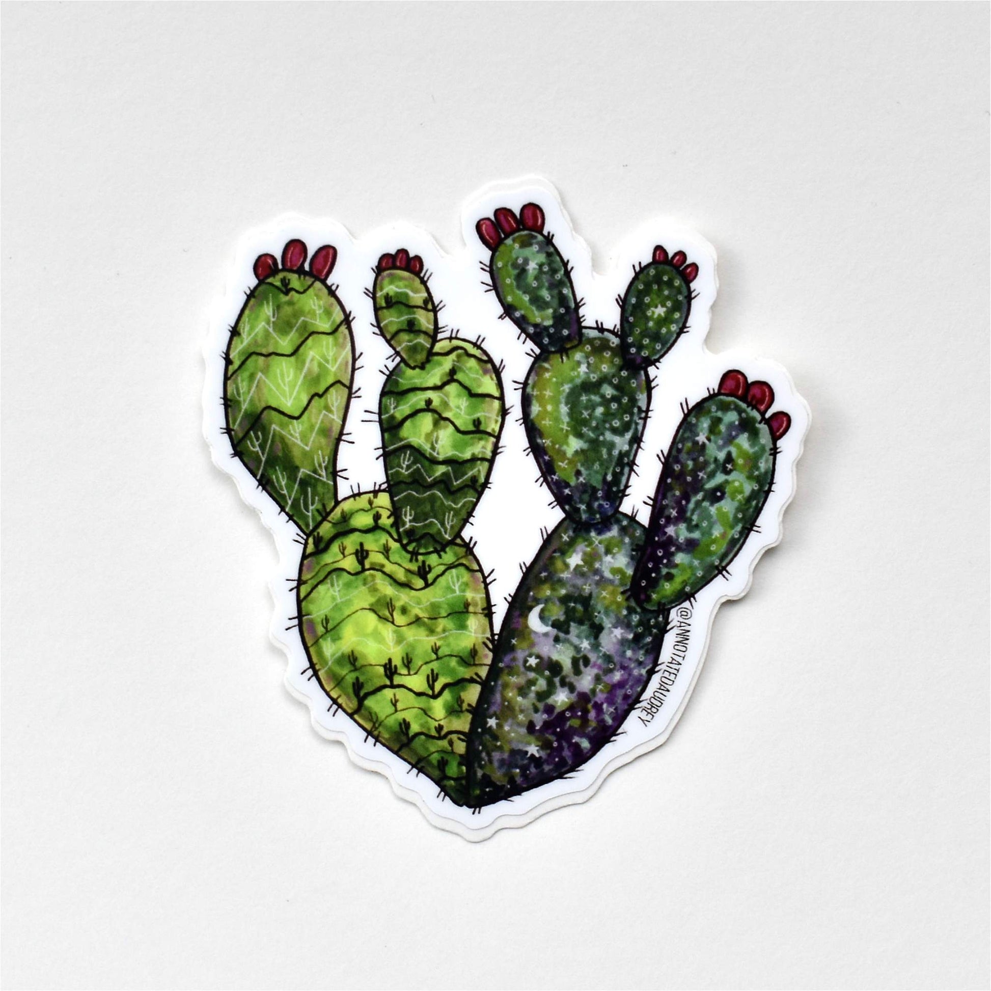 Sticker on white background