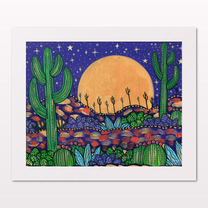 Art print in white frame on white wall