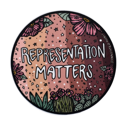 Sticker on white background