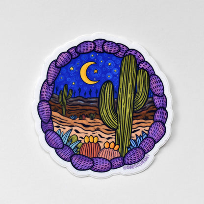 Sticker on white background