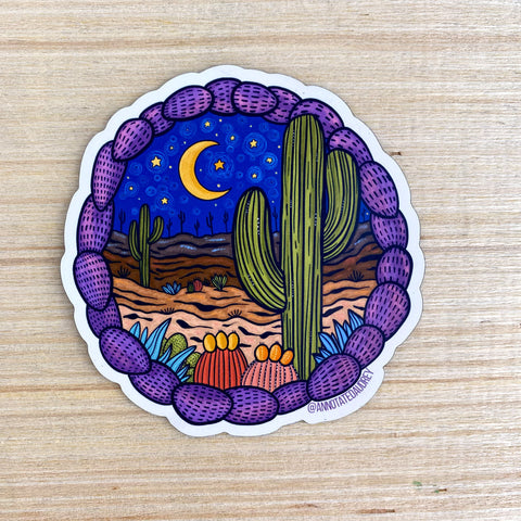 Flat Magnet - Saguaro At Night