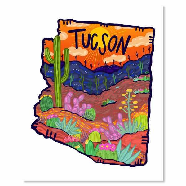 Art Print - Orange Tucson, AZ