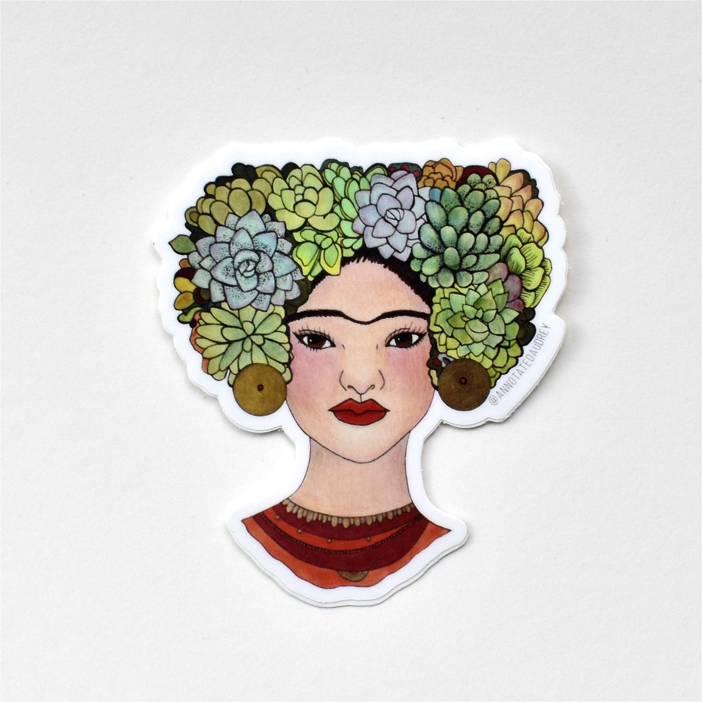 Sticker on white background