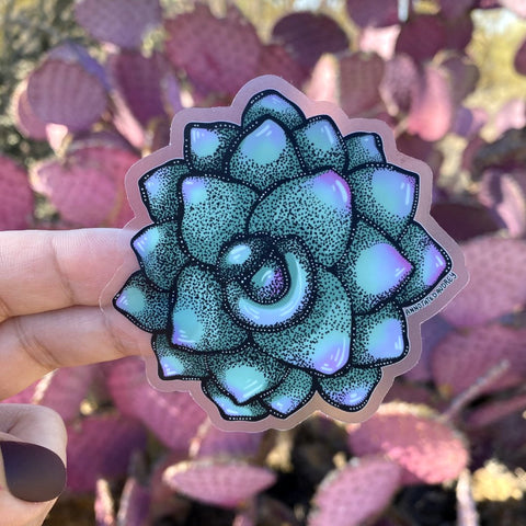 Transparent Sticker - Succulent