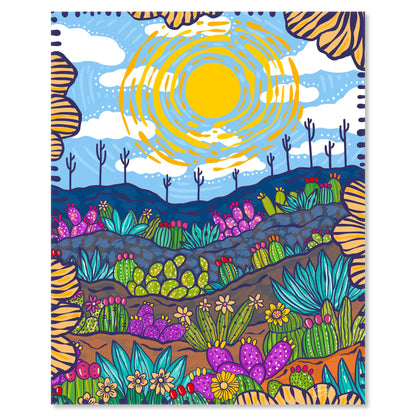 Art print on white with shadow