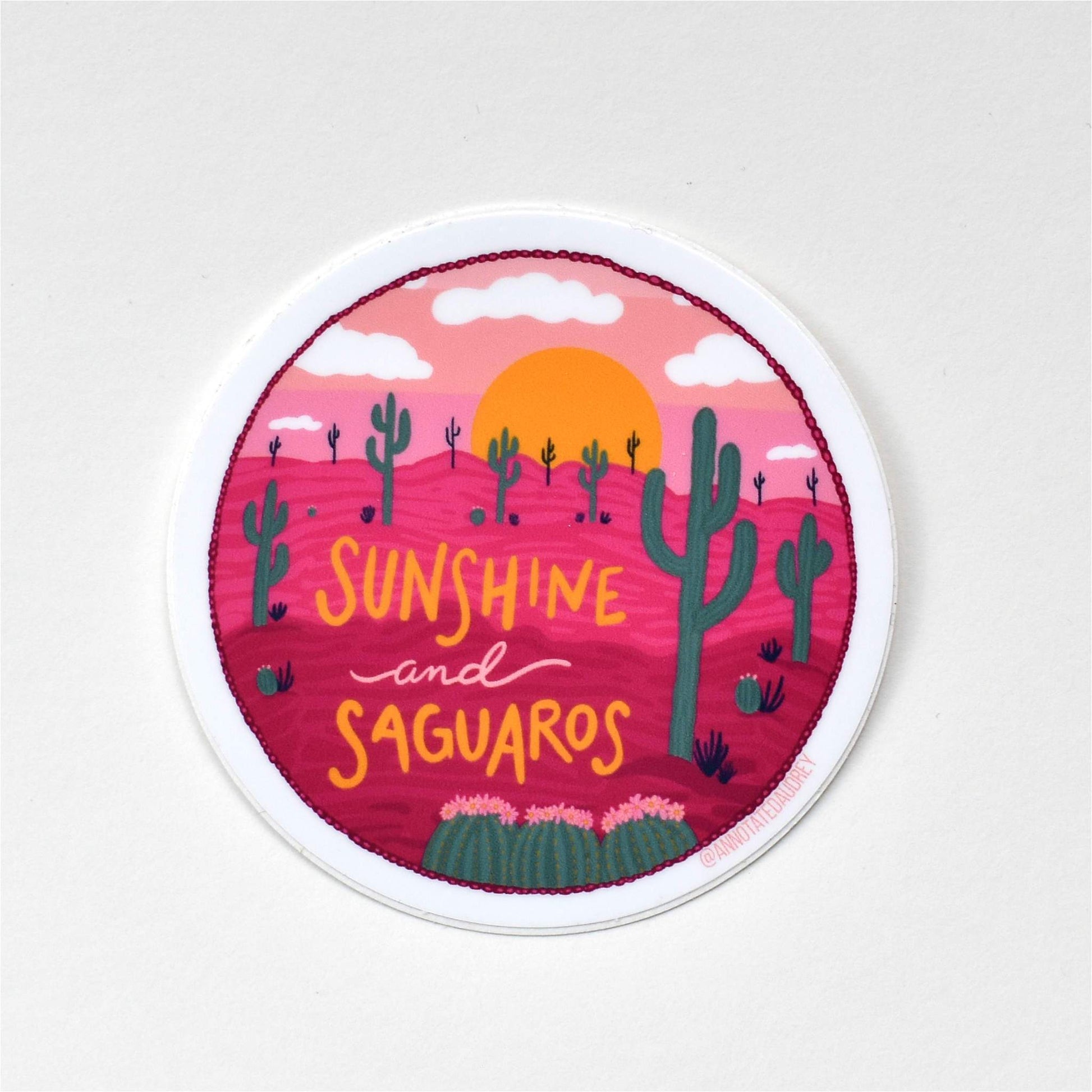 Sticker on white background