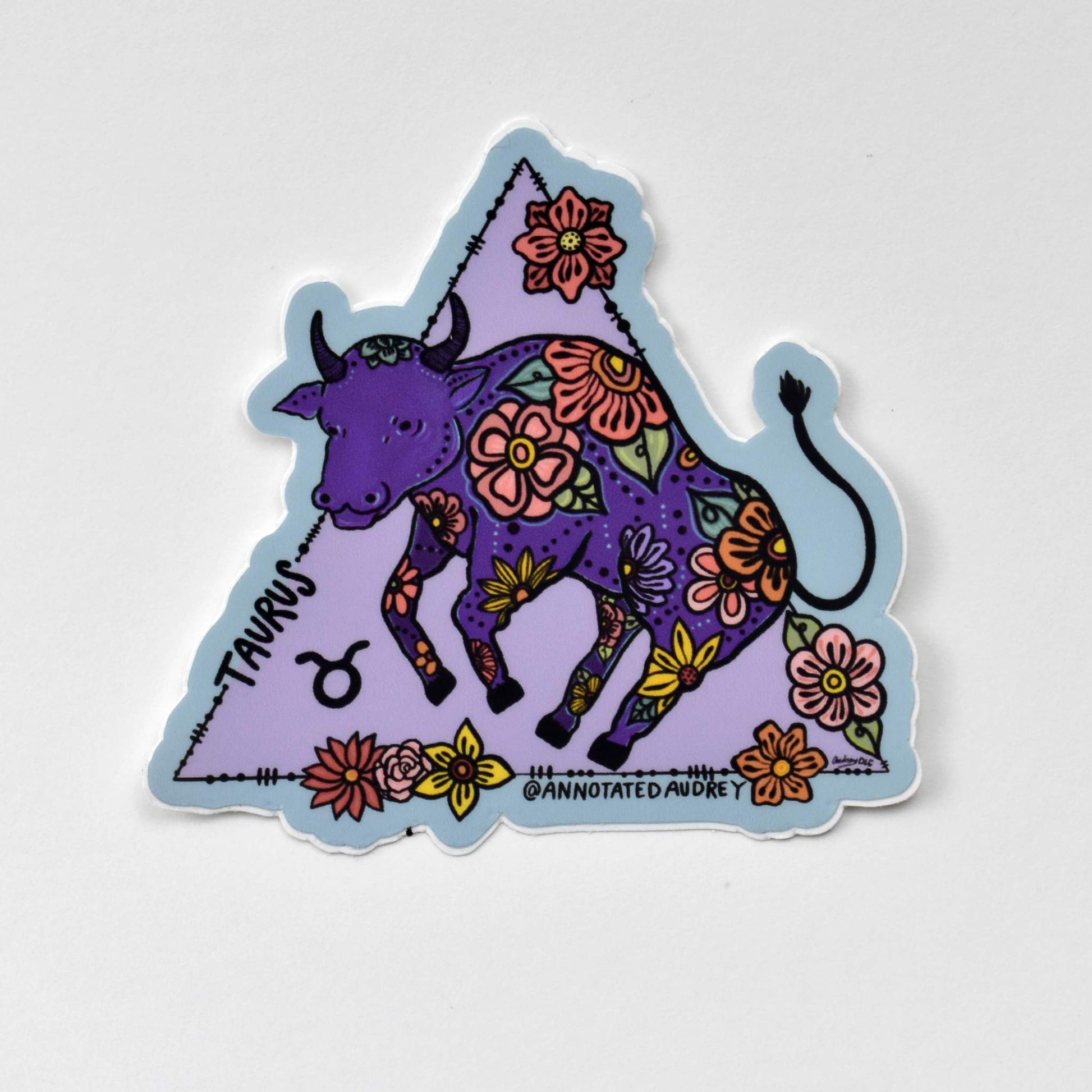 Sticker on white background