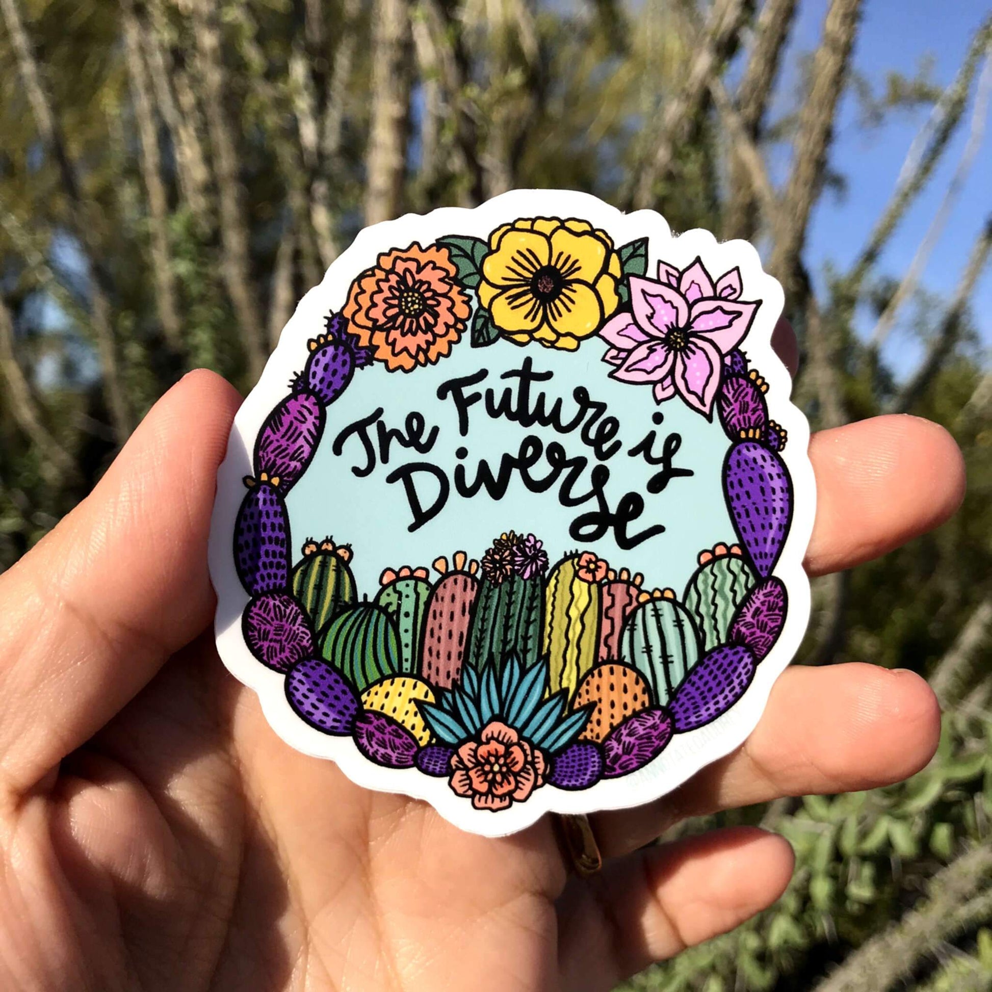 Holding sticker for scale