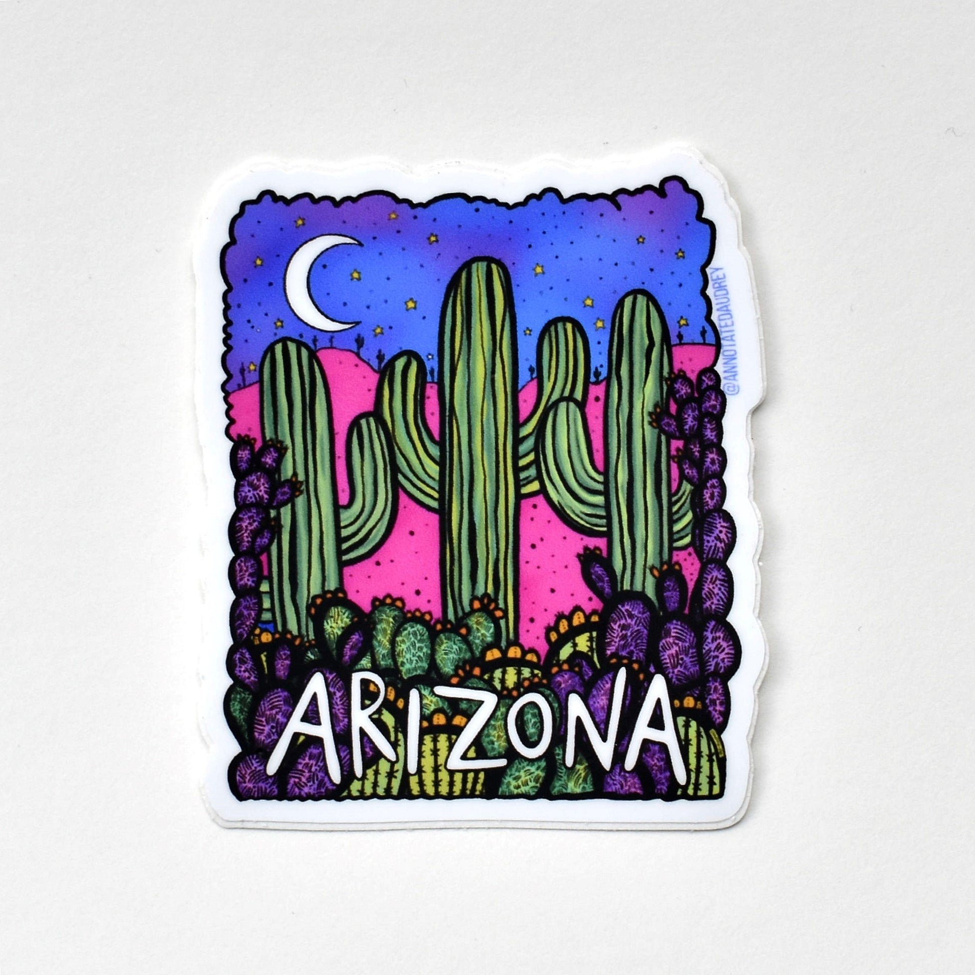 Sticker on white background