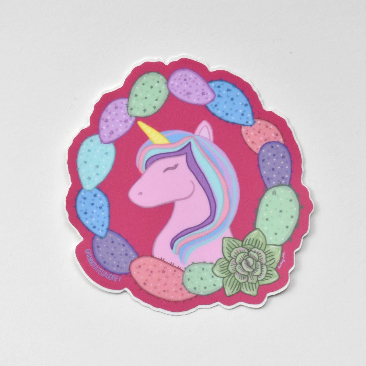 Sticker on white background